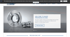 Desktop Screenshot of maier-praezisionstechnik.de